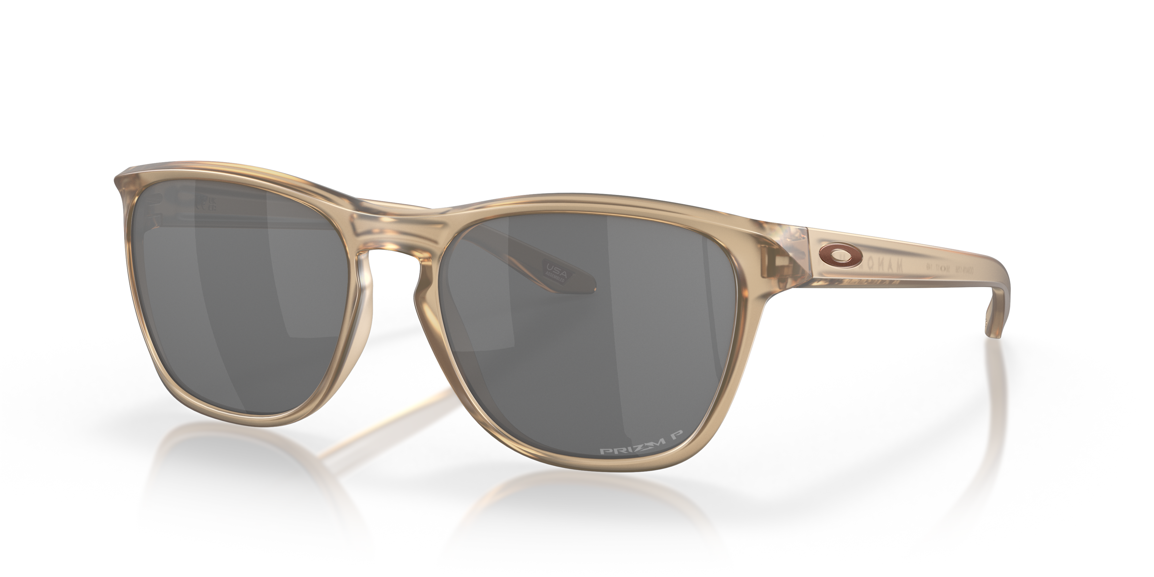 Manorburn Matt Sepia KunststoffSunglass Frames von B24, Dreiviertelansicht