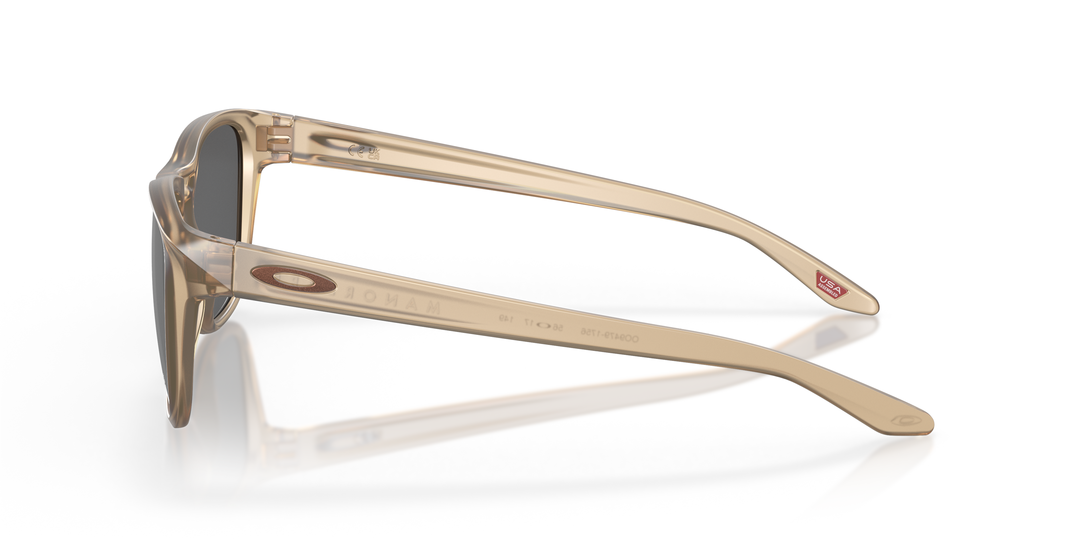 Manorburn Matt Sepia KunststoffSunglass Frames von B24, Seitenansicht