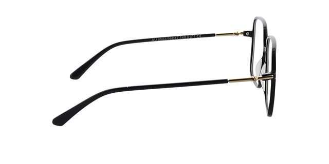 Donna Zwart AcetaatEyeglass Frames van B24, Zijaanzicht