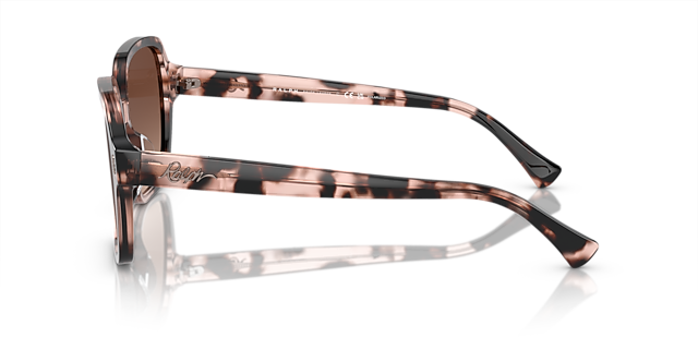 RA5304U Glänzendes Pink Havana AcetatSunglass Frames von B24, Seitenansicht