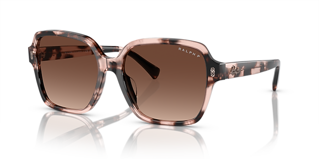 RA5304U Glänzendes Pink Havana AcetatSunglass Frames von B24, Dreiviertelansicht