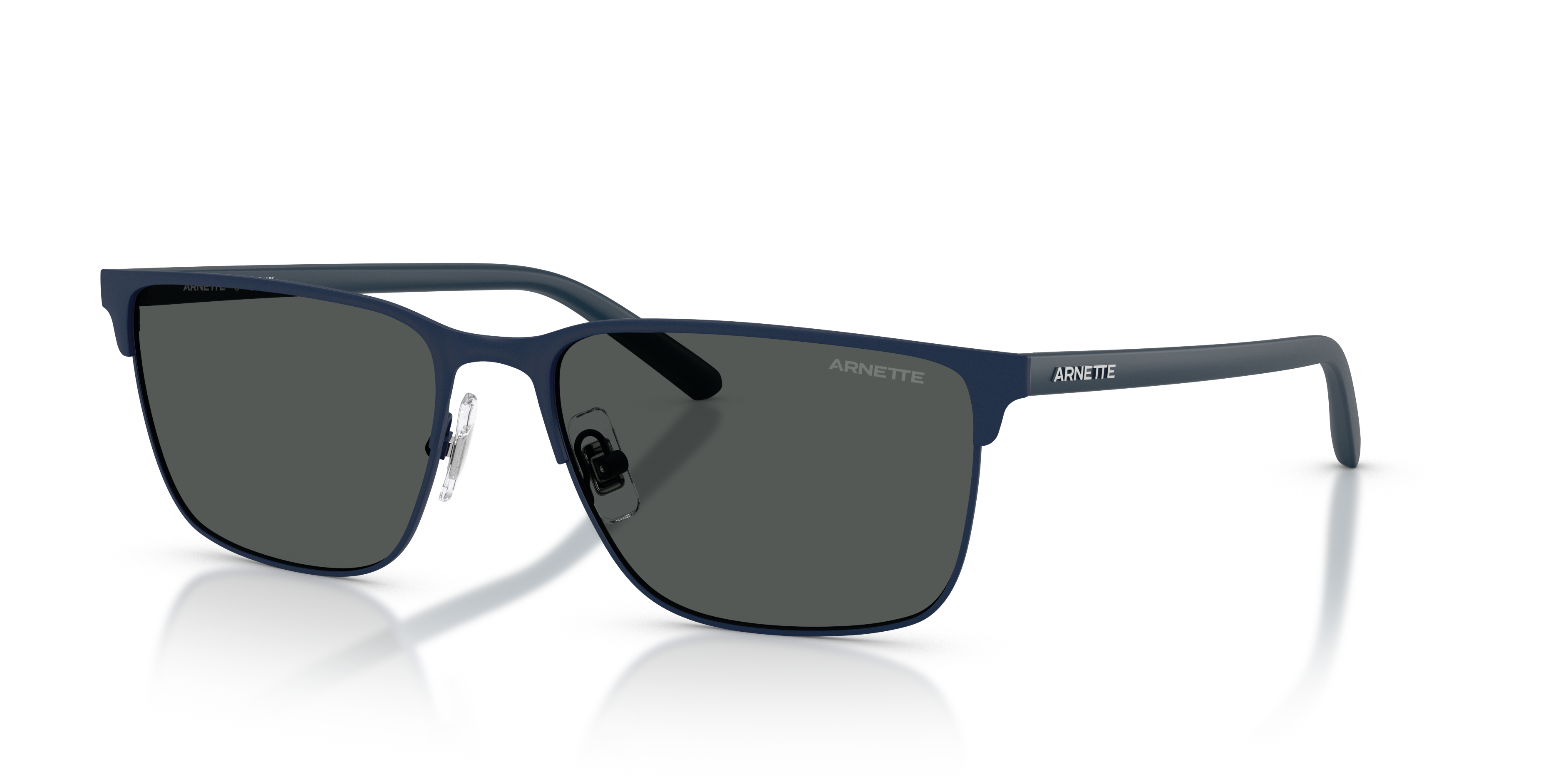 AN3094 Matblauw MetaalSunglass Frames van B24, Hoekweergave