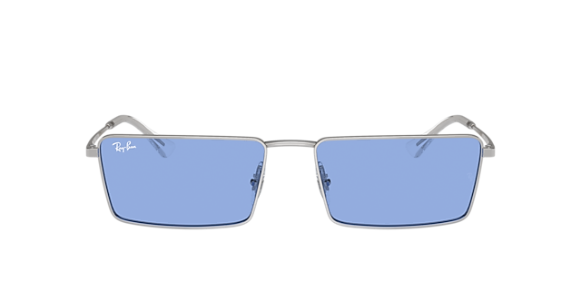 RB3741 Zilver MetaalSunglass Frames van B24, met getinte lenzen