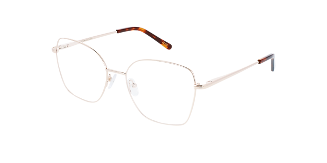 Lotte Rose Gold Metal MetaalEyeglass Frames van B24, Hoekweergave