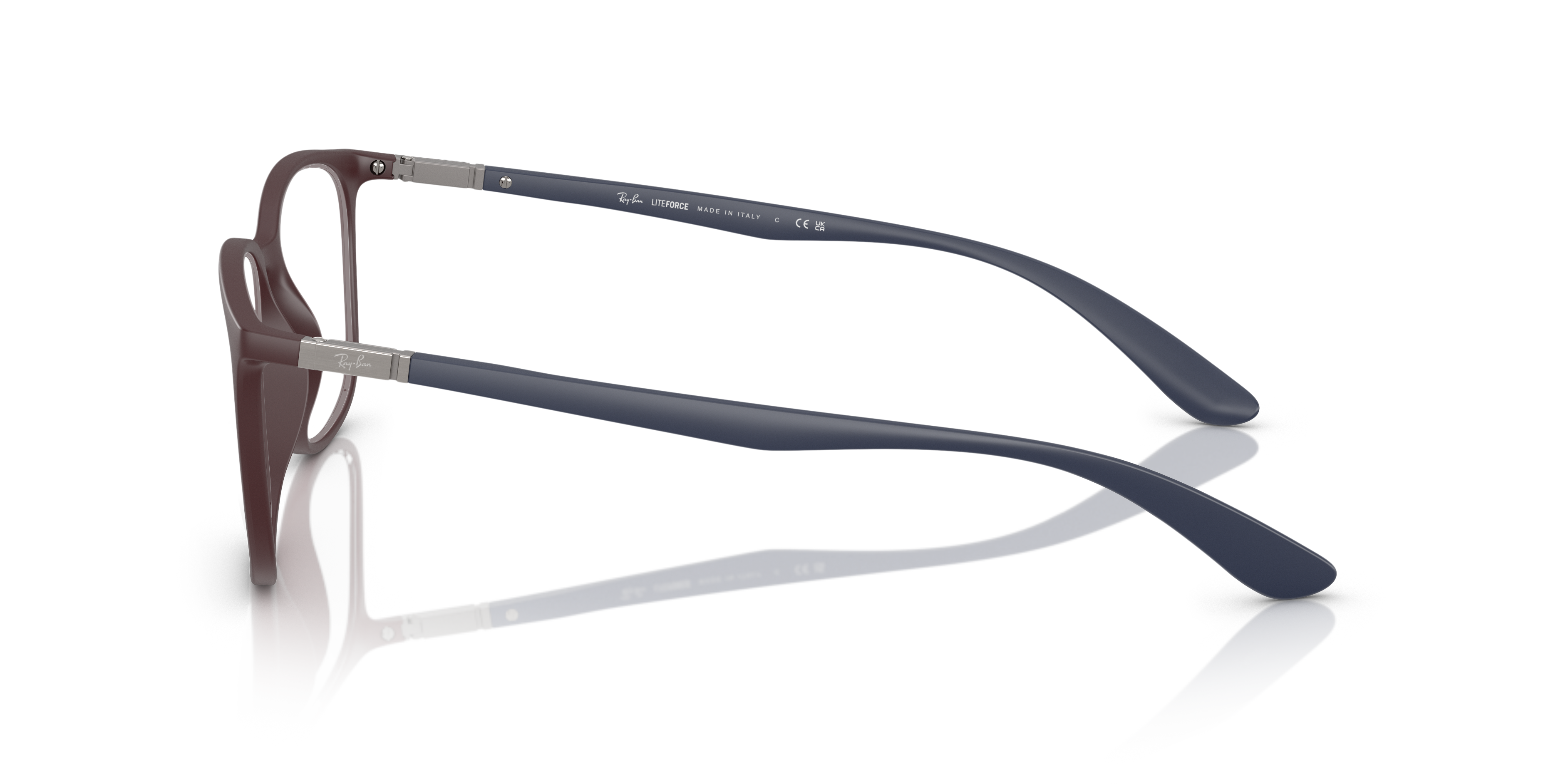 RB7199 Matte Dark Violet KunststoffEyeglass Frames von B24, Seitenansicht