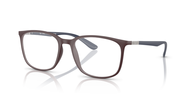 RB7199 Matte Dark Violet KunststoffEyeglass Frames von B24, Dreiviertelansicht