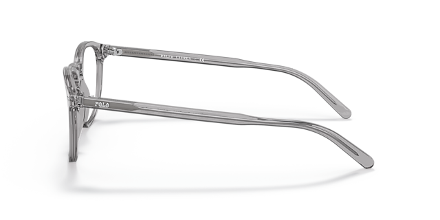 PH2247 Glanzend transparant grijs AcetaatEyeglass Frames van B24, Zijaanzicht