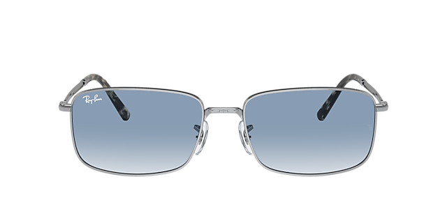 RB3717 Zilver MetaalSunglass Frames van B24, met getinte lenzen