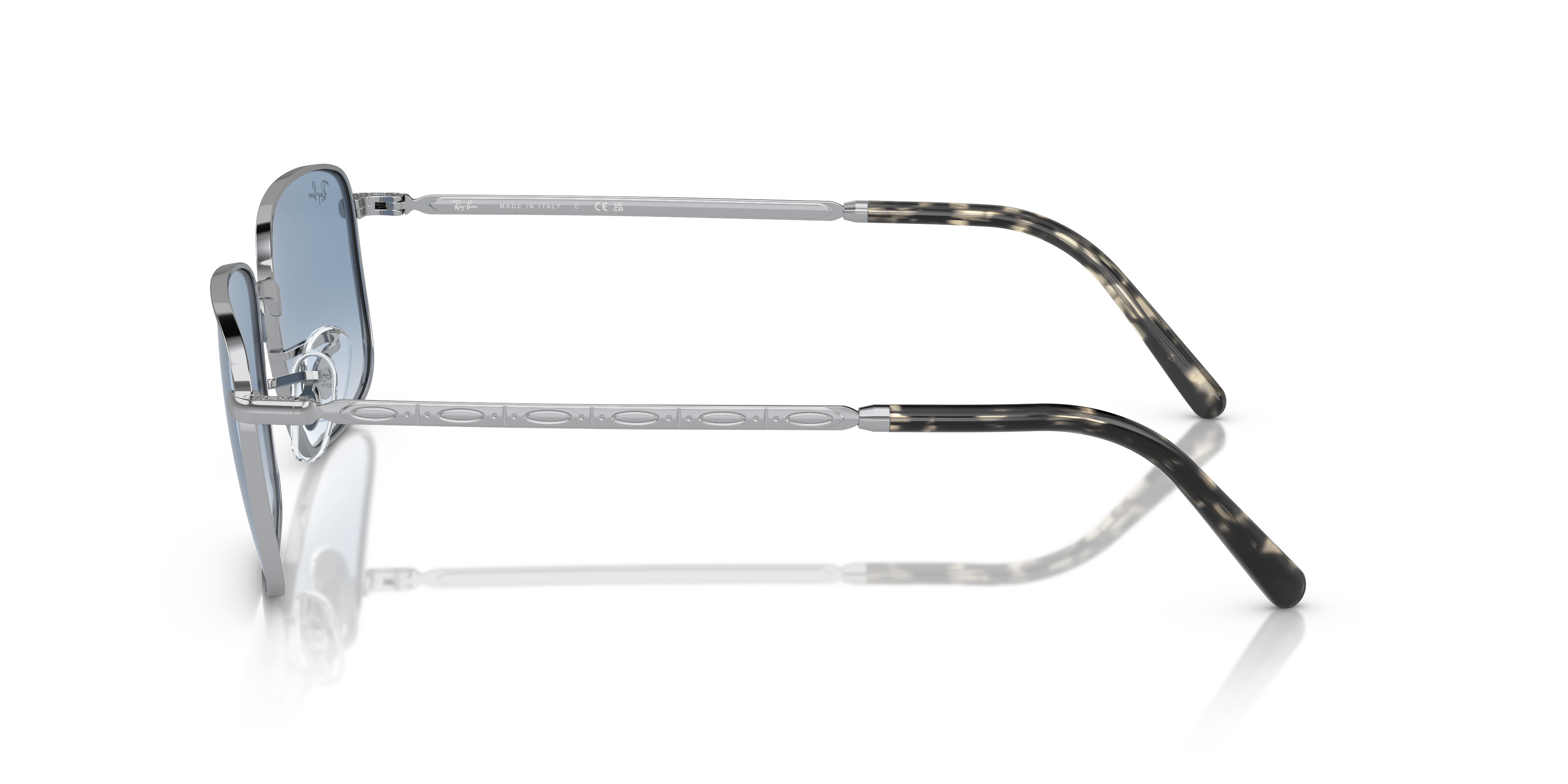 RB3717 Silber MetallSunglass Frames von B24, Seitenansicht