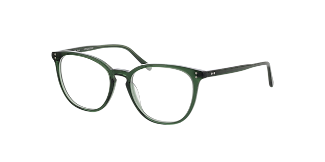 Nate Crystal Olive Green AcetaatEyeglass Frames van B24, Hoekweergave