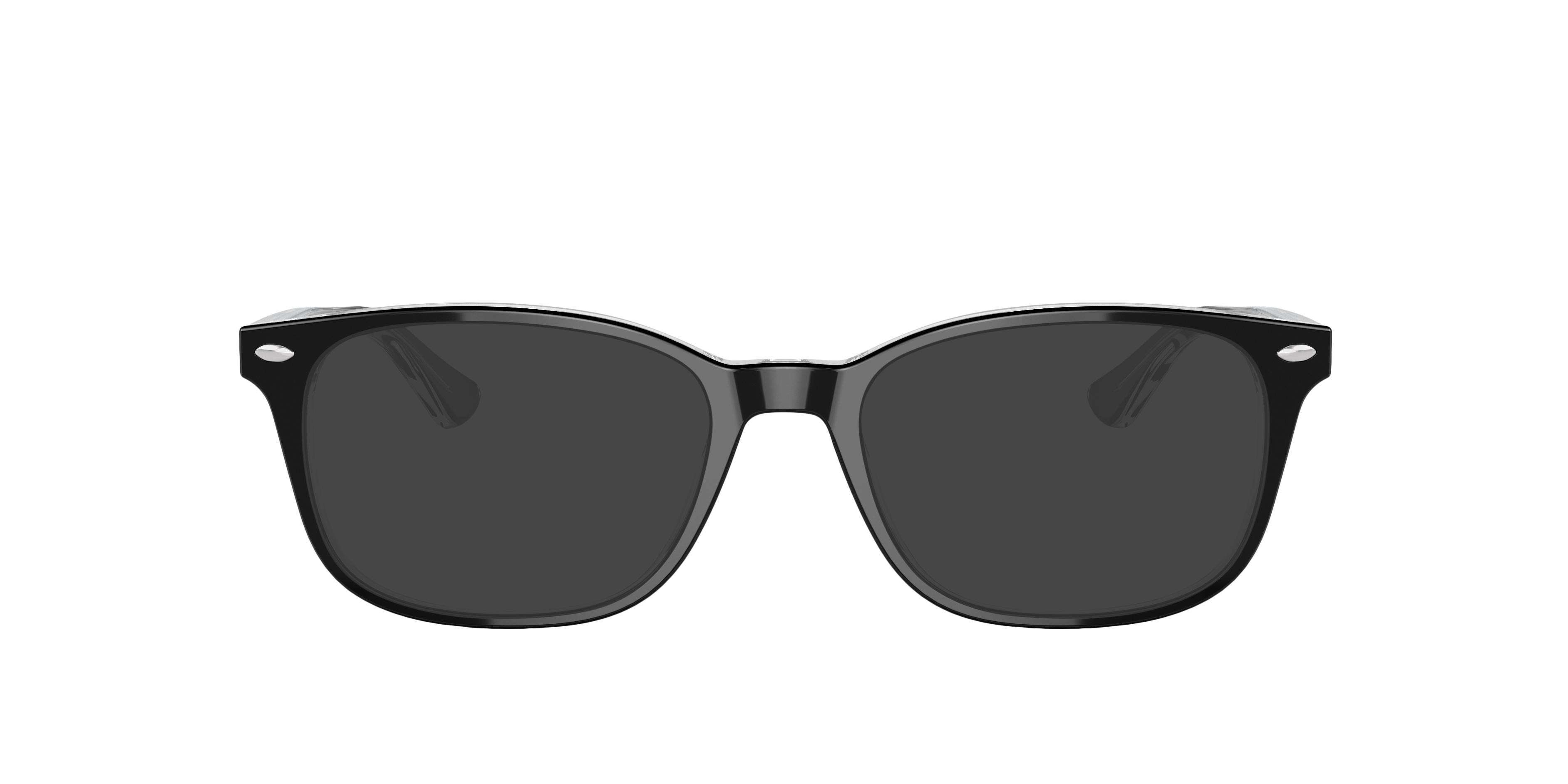RB5375 Schwarz auf Transparent AcetatEyeglass Frames von B24, mit getönten Gläsern