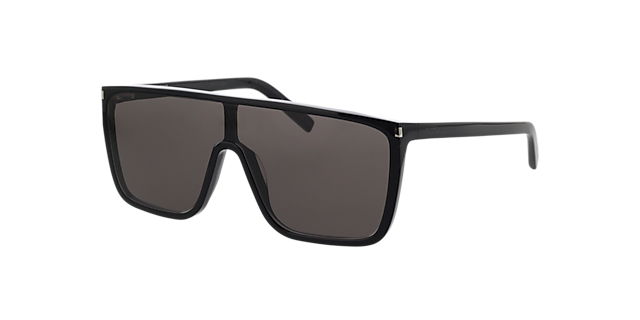 SL 364 MASK ACE Schwarz AcetatSunglass Frames von B24, Dreiviertelansicht