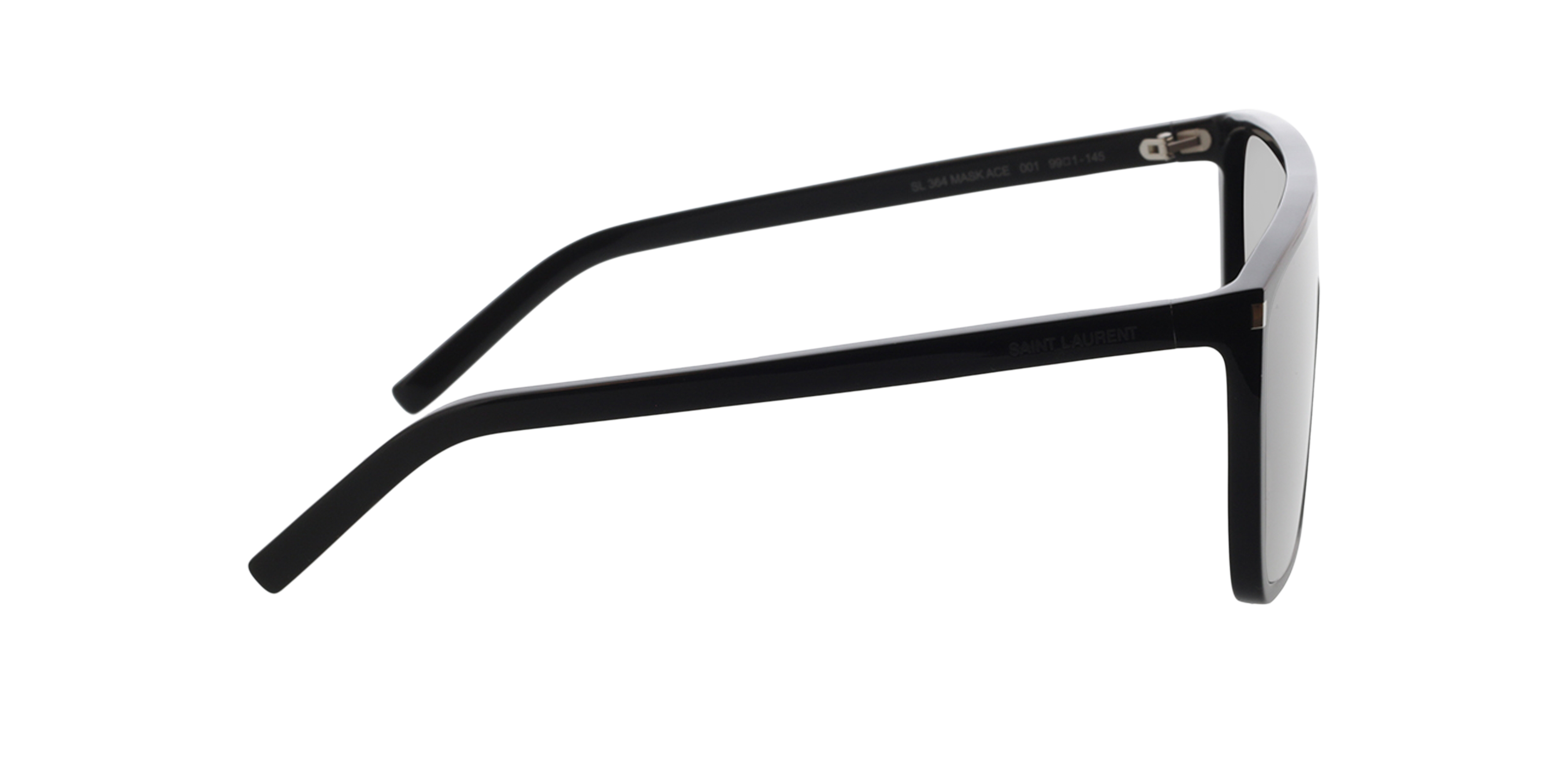 SL 364 MASK ACE Schwarz AcetatSunglass Frames von B24, Seitenansicht