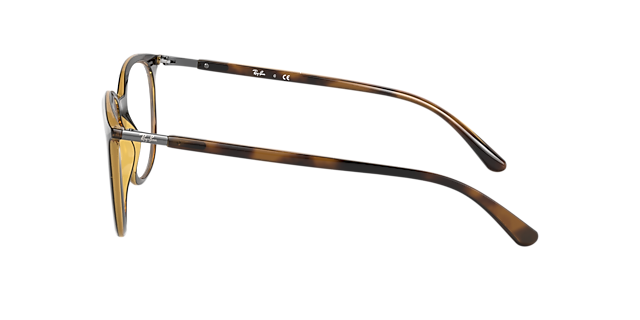 RB7190 Havana KunststofEyeglass Frames van B24, Zijaanzicht