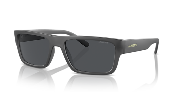 AN4338 Frosted Grey KunststoffSunglass Frames von B24, Dreiviertelansicht