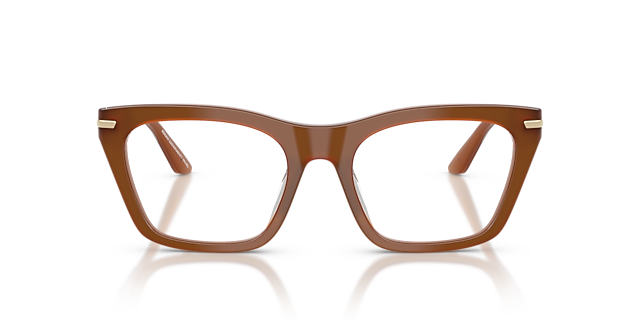 EA3283BU Tobacco AcetaatEyeglass Frames van B24, Vooraanzicht