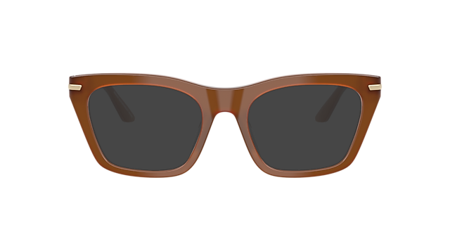 EA3283BU Tobacco AcetaatEyeglass Frames van B24, met getinte lenzen