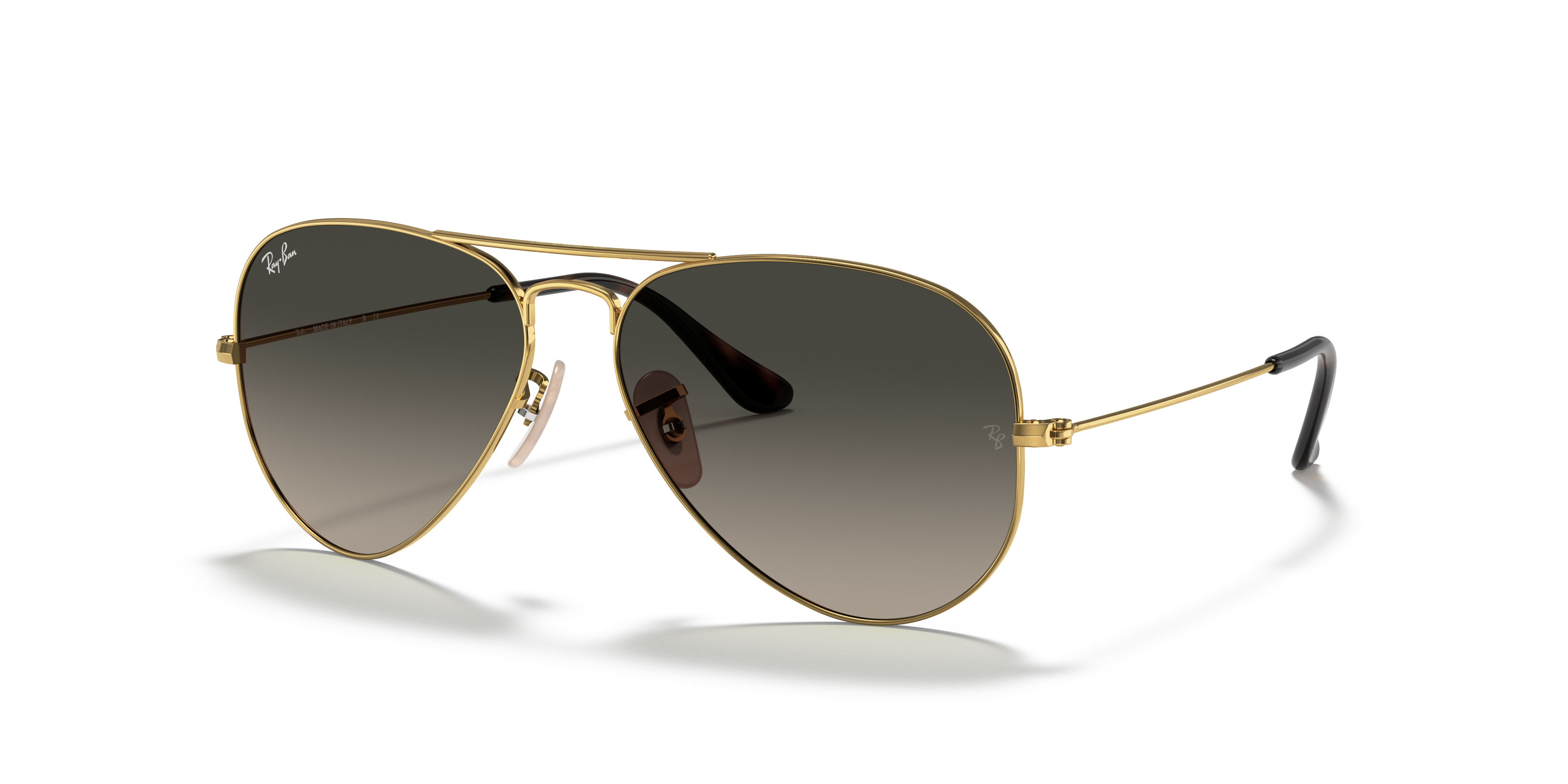 RB3025 Arista Gold MetallSunglass Frames von B24, Dreiviertelansicht