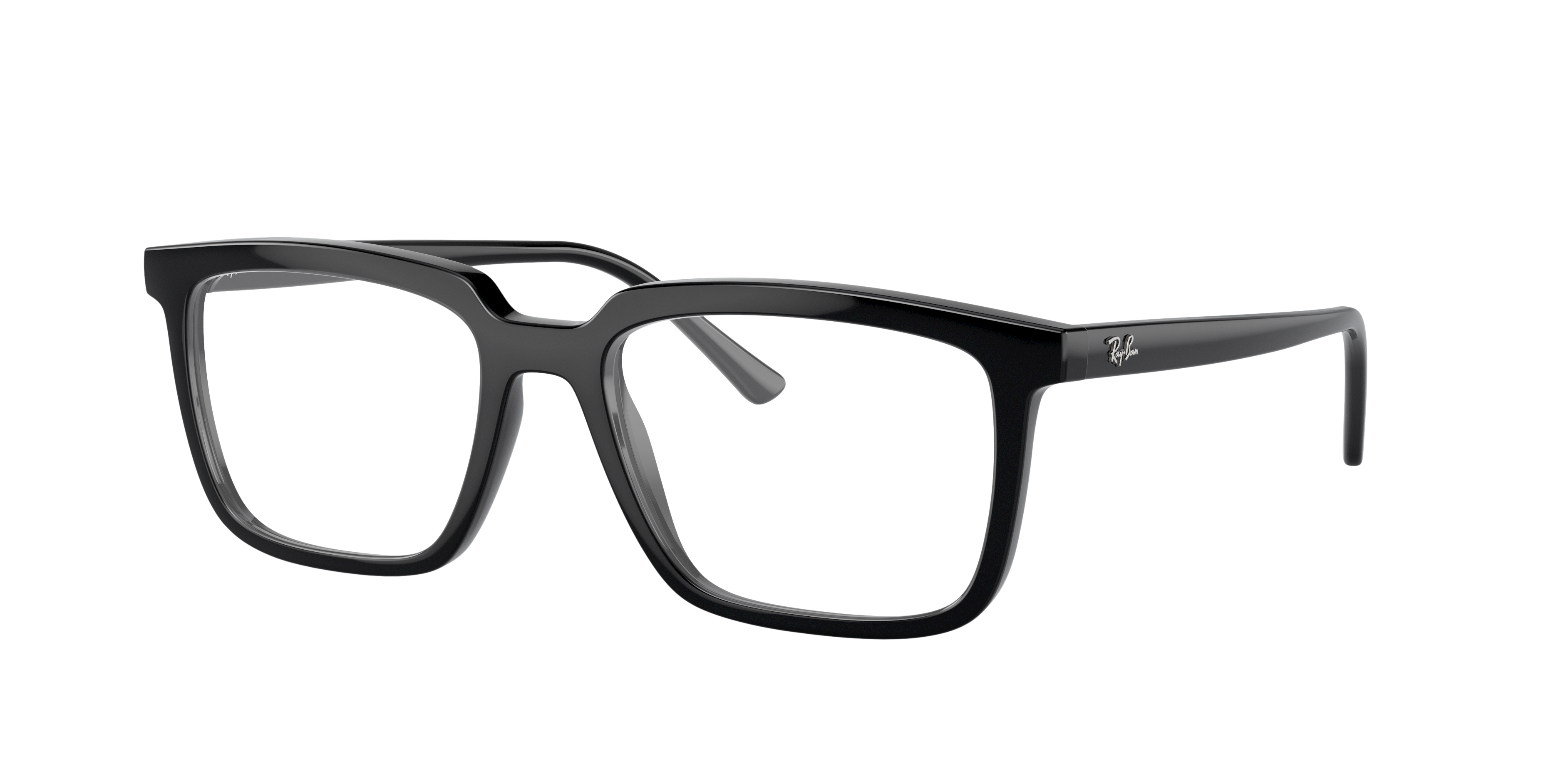 RB7239 Schwarz KunststoffEyeglass Frames von B24, Dreiviertelansicht