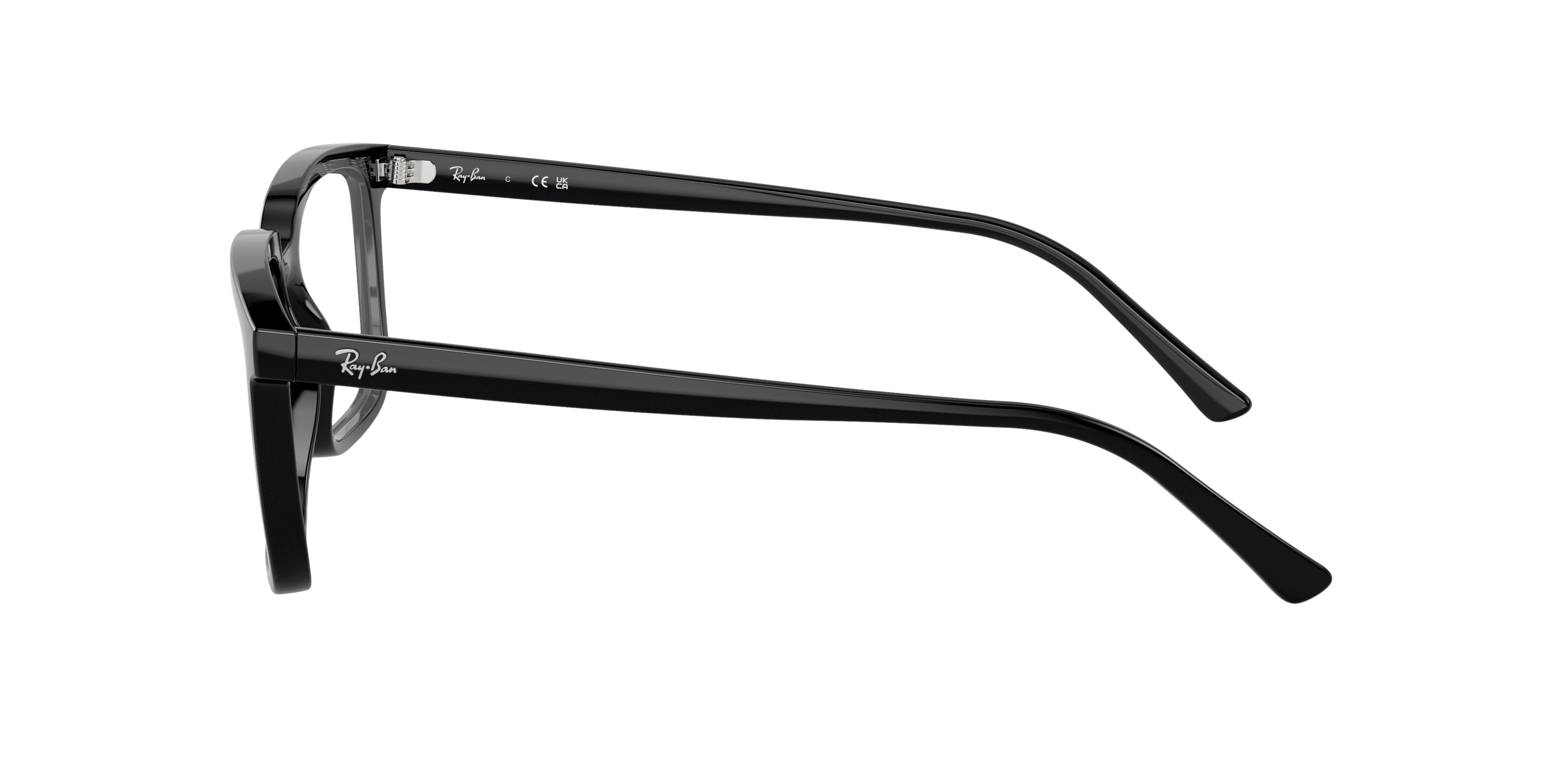 RB7239 Schwarz KunststoffEyeglass Frames von B24, Seitenansicht