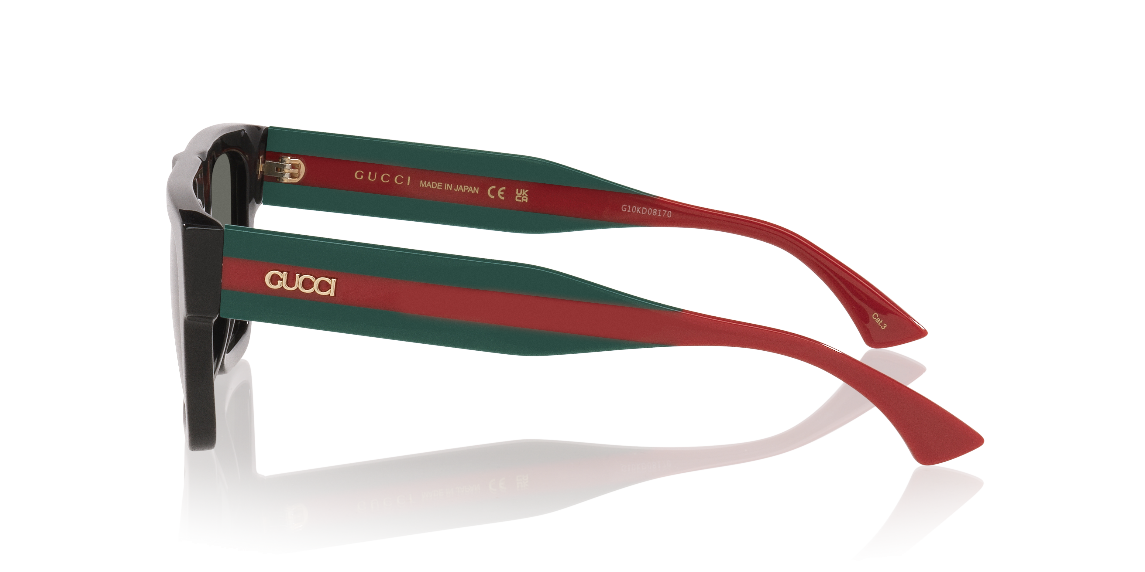 GG1868S Zwart AcetaatSunglass Frames van B24, Zijaanzicht