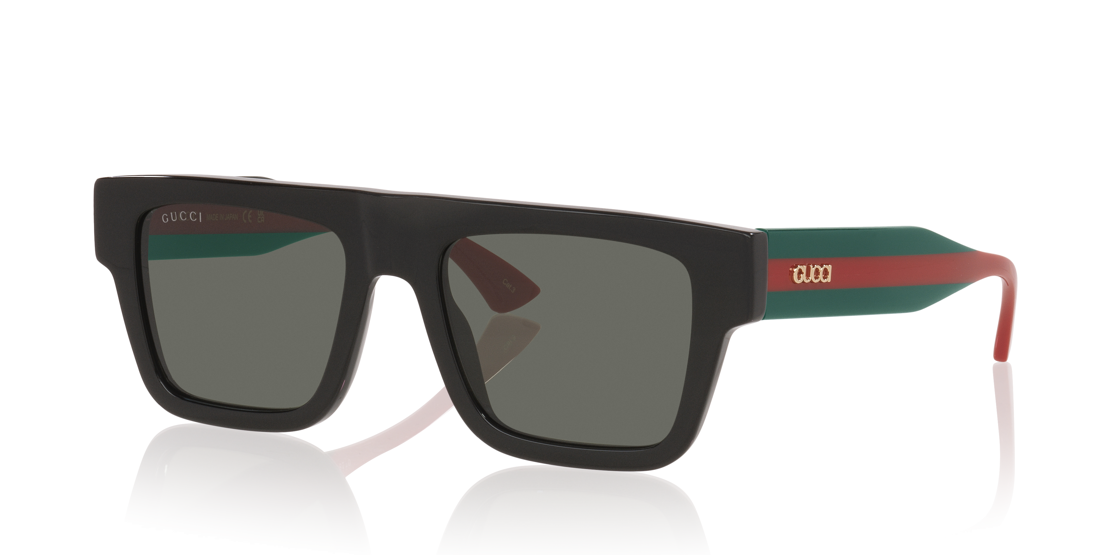 GG1868S Zwart AcetaatSunglass Frames van B24, Hoekweergave