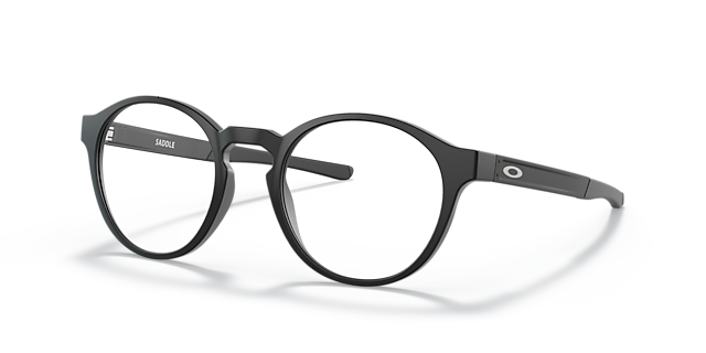 Saddle Schwarz satiniert KunststoffEyeglass Frames von B24, Dreiviertelansicht