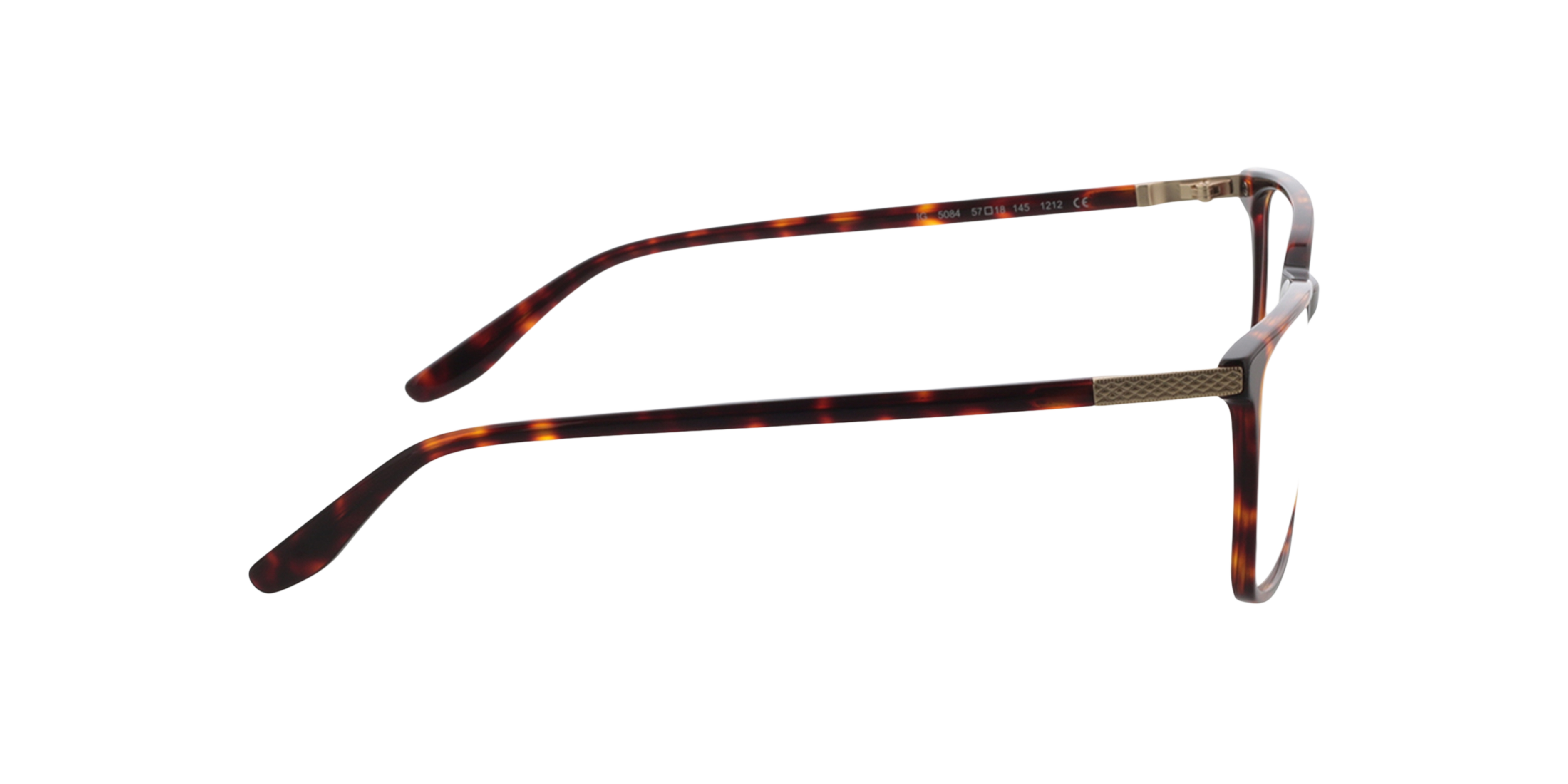 Bradley Havana AcetaatEyeglass Frames van B24, Zijaanzicht