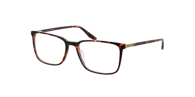 Bradley Havana AcetaatEyeglass Frames van B24, Hoekweergave