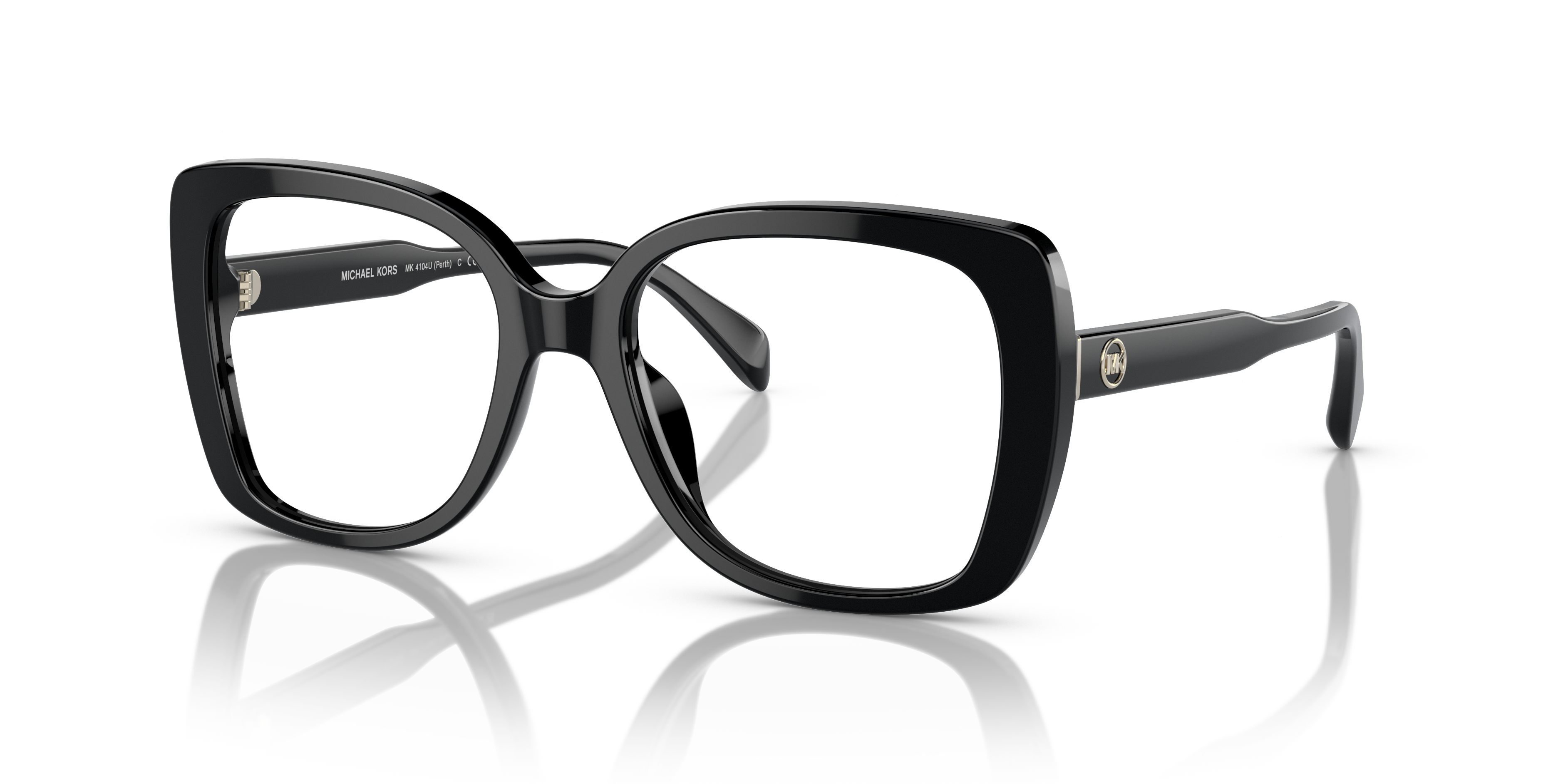 MK4104U Zwart AcetaatEyeglass Frames van B24, Hoekweergave