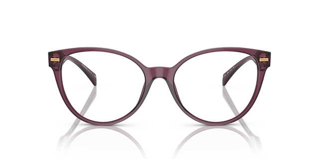 VE3334 Transparant violet AcetaatEyeglass Frames van B24, Vooraanzicht