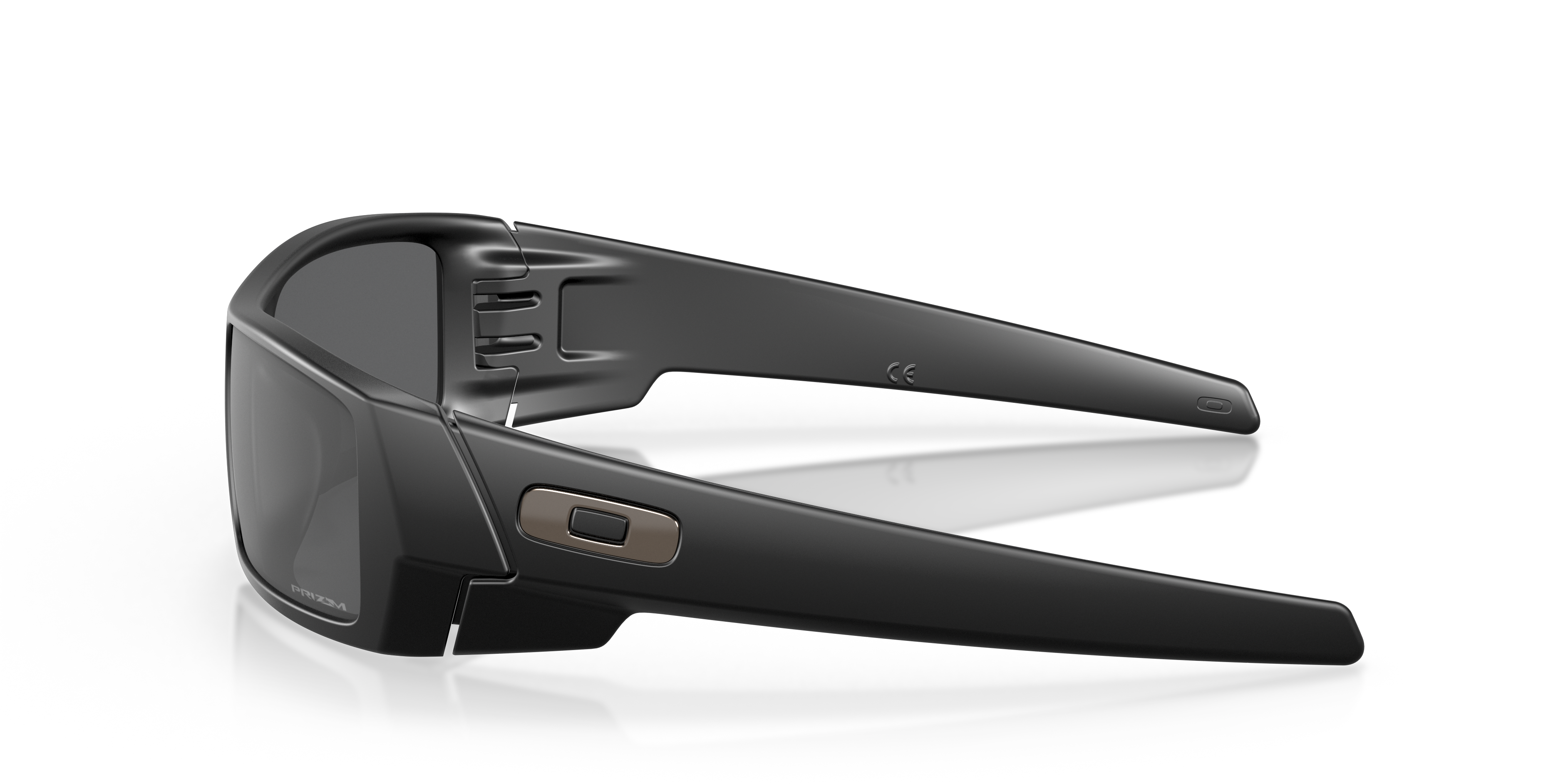 Gascan® Matt Schwarz KunststoffSunglass Frames von B24, Seitenansicht