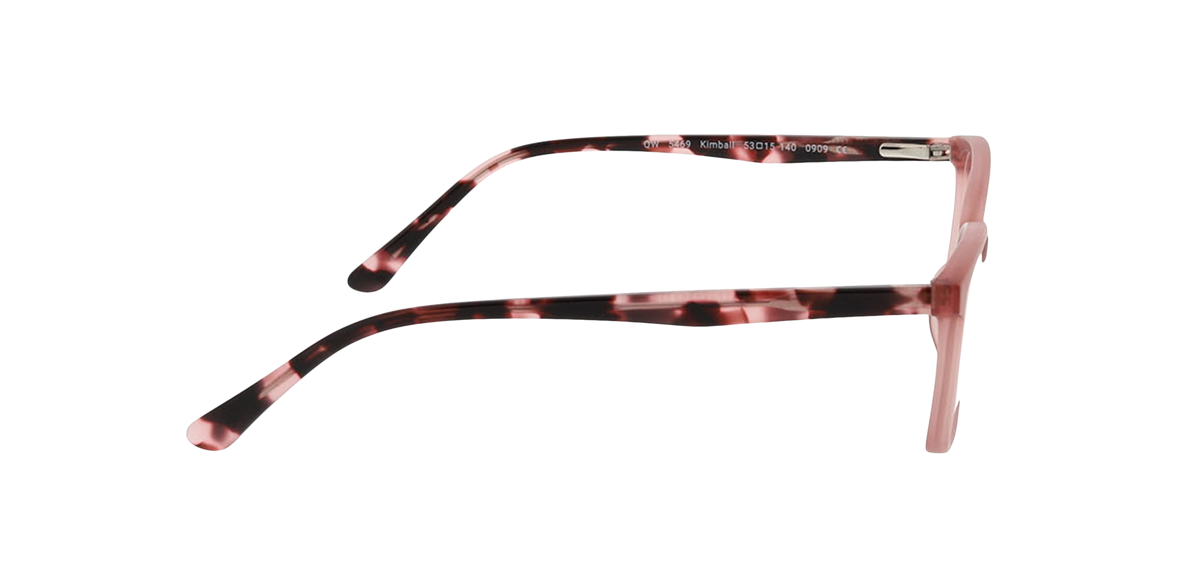 Kimball Kristalroze KunststofEyeglass Frames van B24, Zijaanzicht
