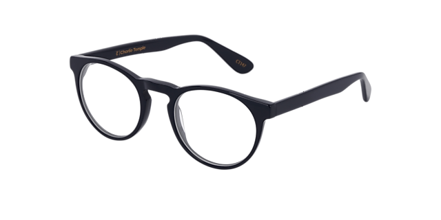 Steven S. Indigo Blue AcetatEyeglass Frames von B24, Dreiviertelansicht