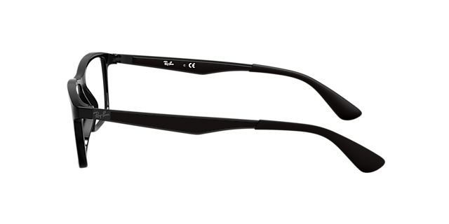 RB7056 Schwarz KunststoffEyeglass Frames von B24, Seitenansicht