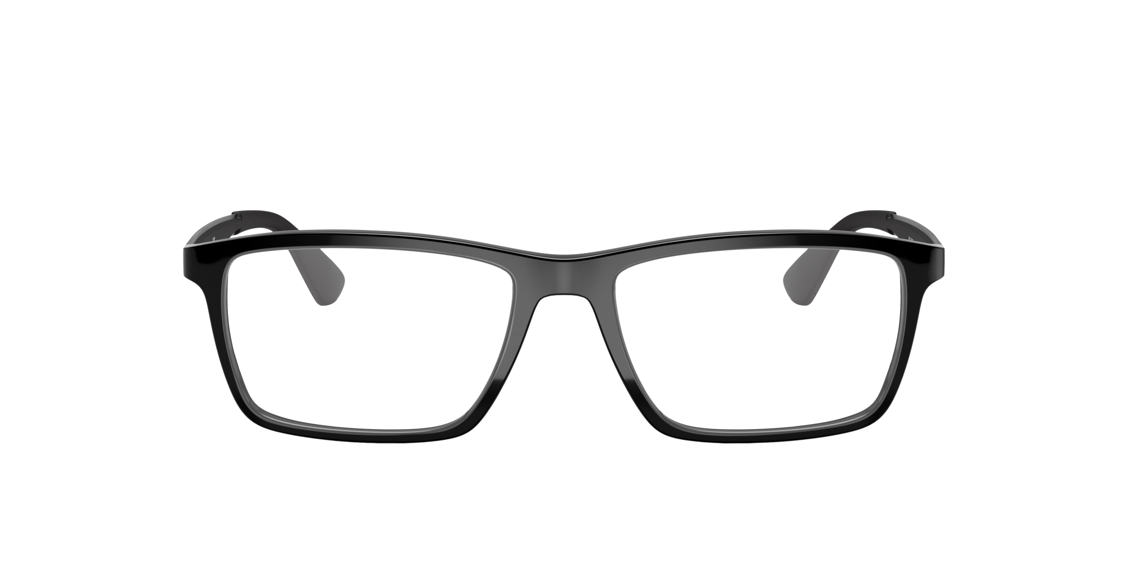 Ray-Ban 8053672403008 Schwarz/black/transparent Grey, Size: Durchschnittlich