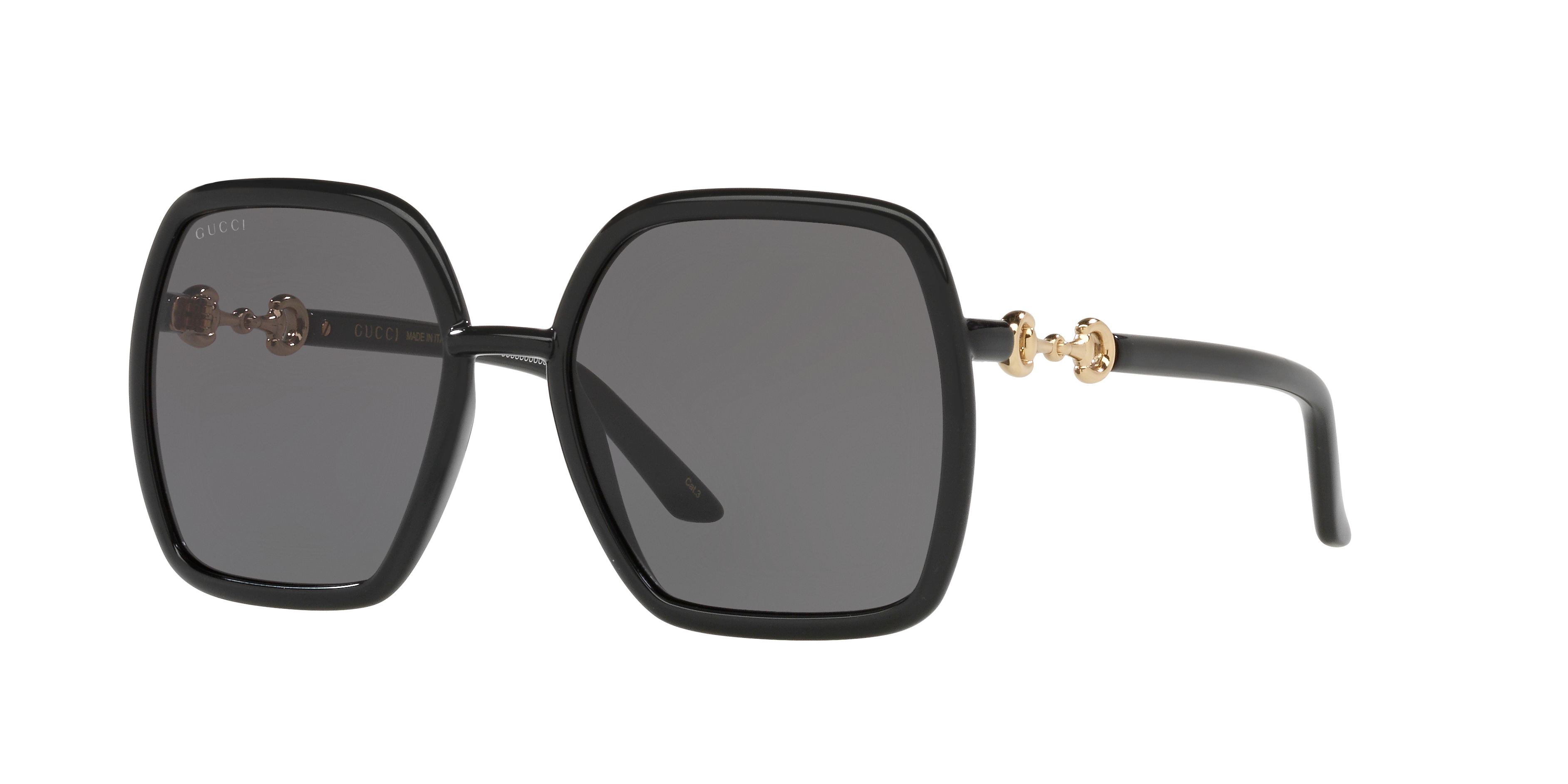 GG0890S Zwart KunststofSunglass Frames van B24, Hoekweergave