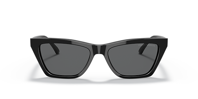 EA4169 Zwart AcetaatSunglass Frames van B24, Vooraanzicht