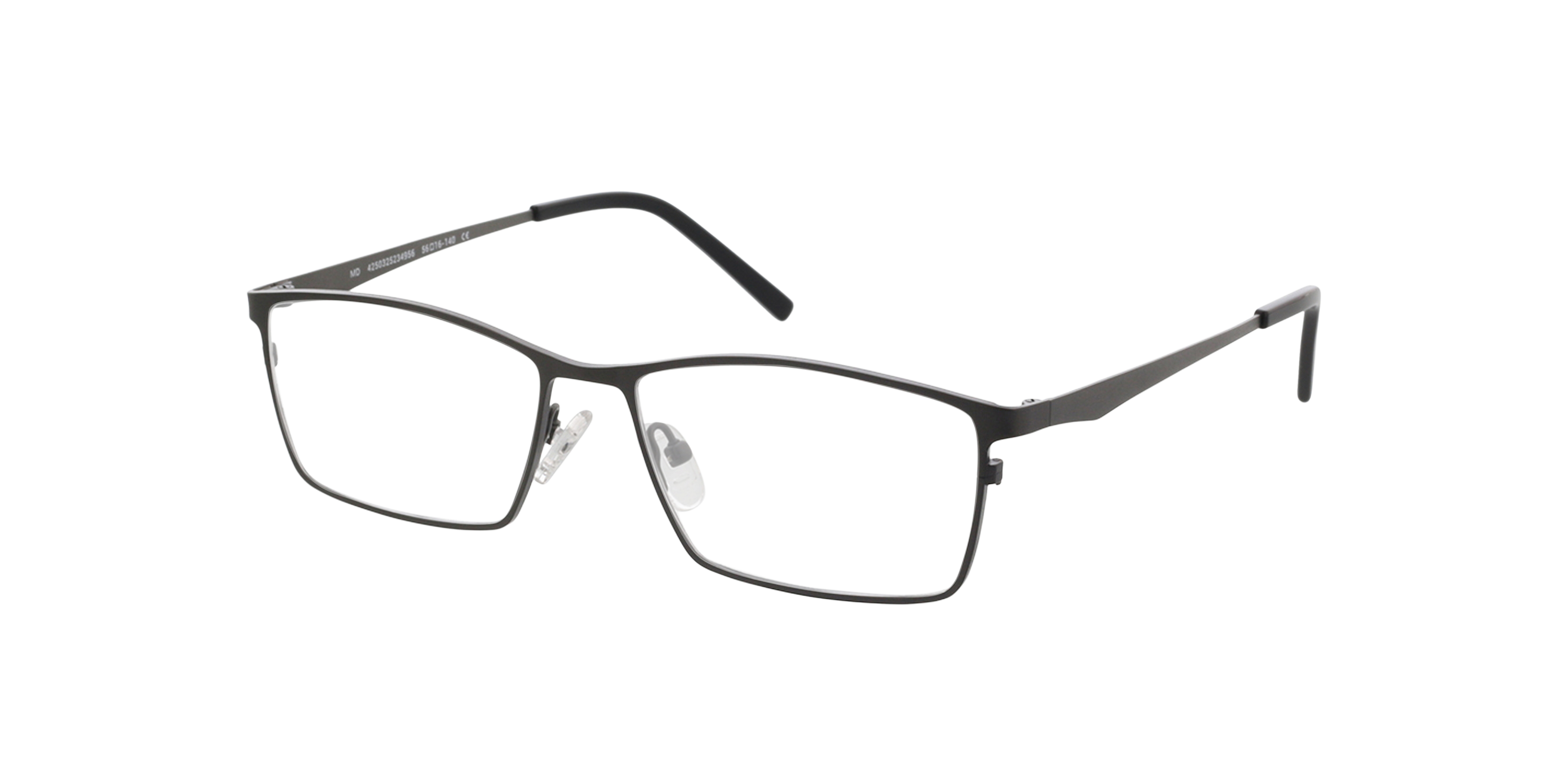 Prag Anthrazit  &  Schwarz TitanEyeglass Frames von B24, Dreiviertelansicht