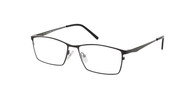 Prag Anthrazit  &  Schwarz TitanEyeglass Frames von B24, Dreiviertelansicht