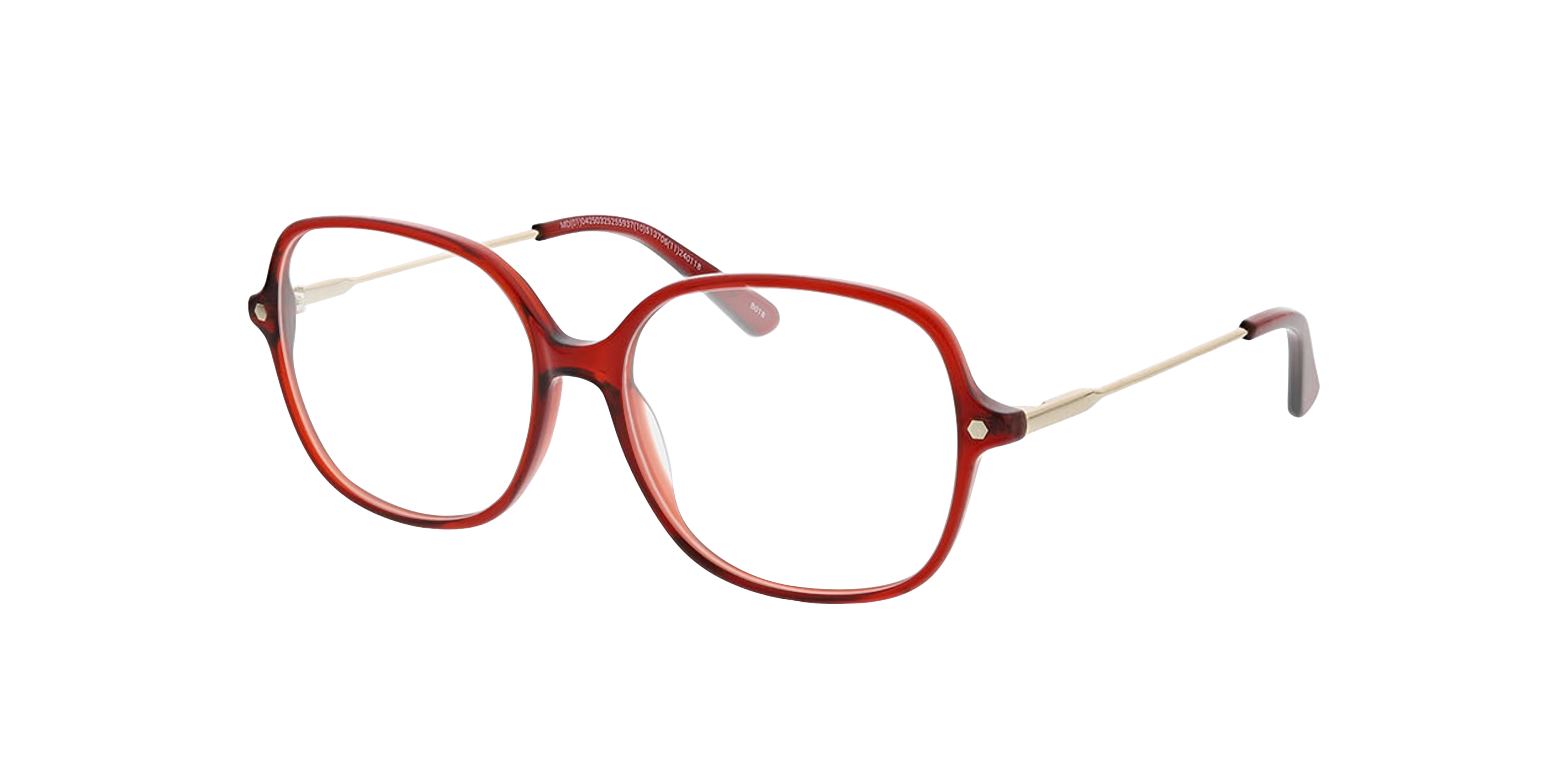 Linz Crystal Burgundy AcetatEyeglass Frames von B24, Dreiviertelansicht