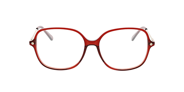 Linz Crystal Burgundy AcetaatEyeglass Frames van B24, Vooraanzicht