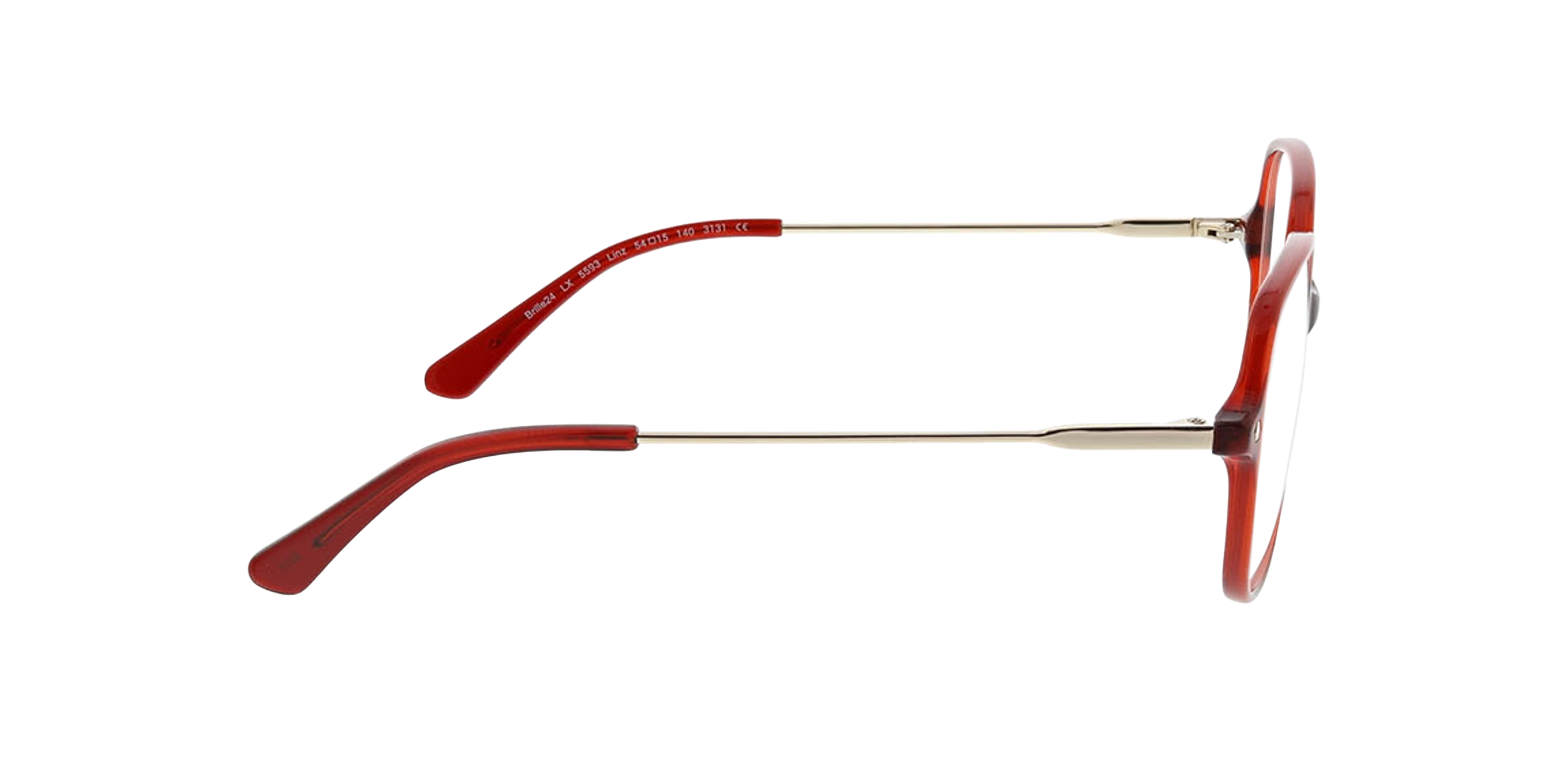 Linz Crystal Burgundy AcetatEyeglass Frames von B24, Seitenansicht