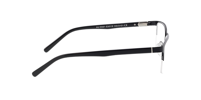 Alamo Mattschwarz MetallEyeglass Frames von B24, Seitenansicht