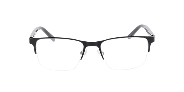 Alamo Mattschwarz MetallEyeglass Frames von B24, Vorderansicht