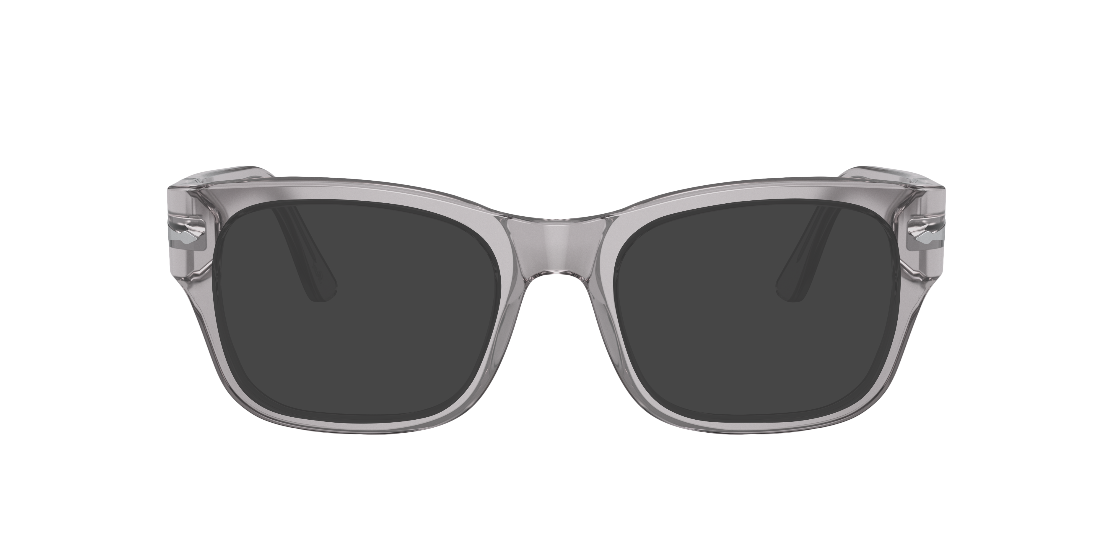 PO3297V Transparant grijs AcetaatEyeglass Frames van B24, met getinte lenzen