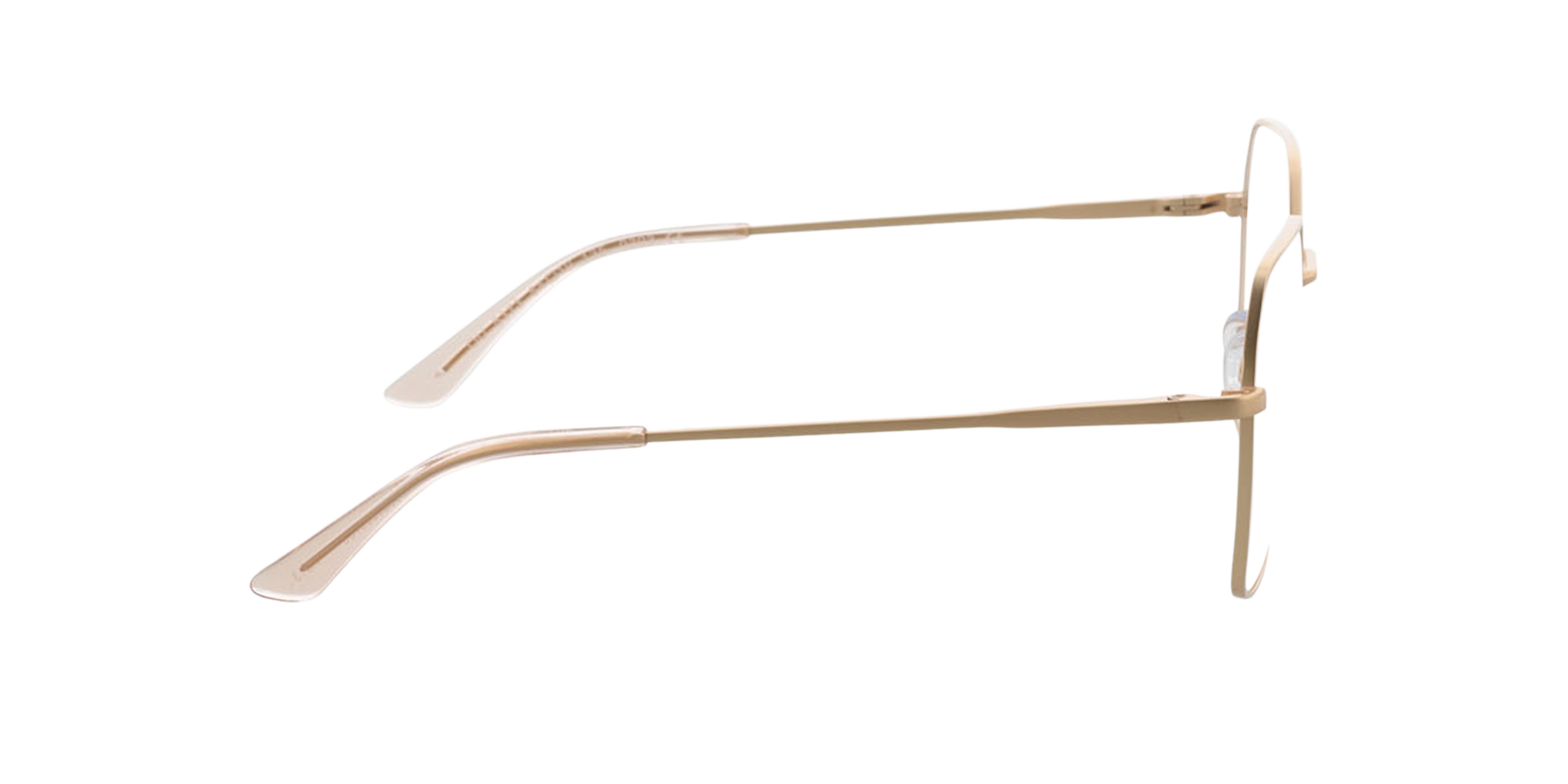 Madison Matt Pink Gold  &  Crystal Pink MetallEyeglass Frames von B24, Seitenansicht