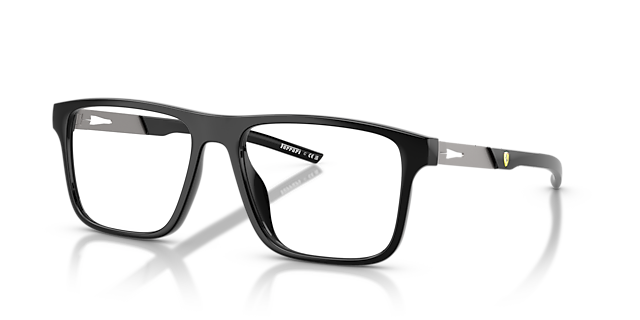 FZ8020U Schwarz KunststoffEyeglass Frames von B24, Dreiviertelansicht