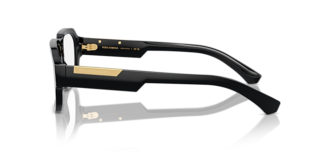 DG3389 Zwart AcetaatEyeglass Frames van B24, Zijaanzicht