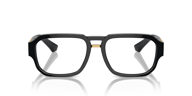 DG3389 Zwart AcetaatEyeglass Frames van B24, Vooraanzicht